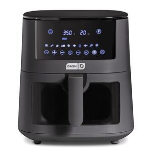 Dash 7Qt Clear View Digital Air Fryer, Grey